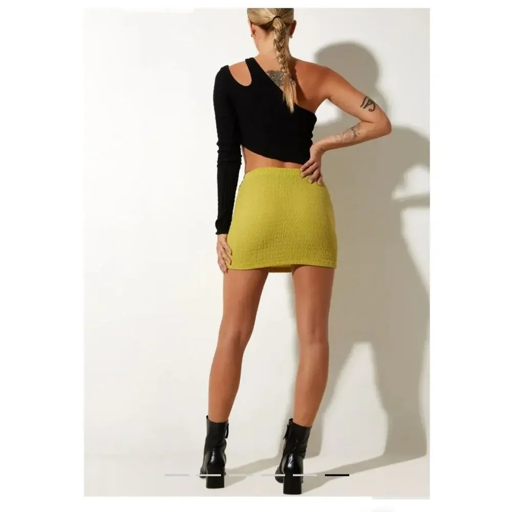 Motel Rocks Guida Skirt Size Small Green New
